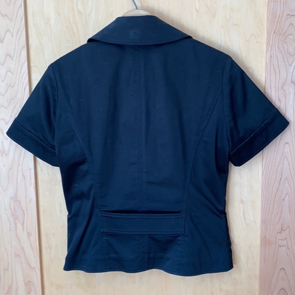 TABLE EIGHT Black Short Sleeved Blazer - Picture 6 of 9